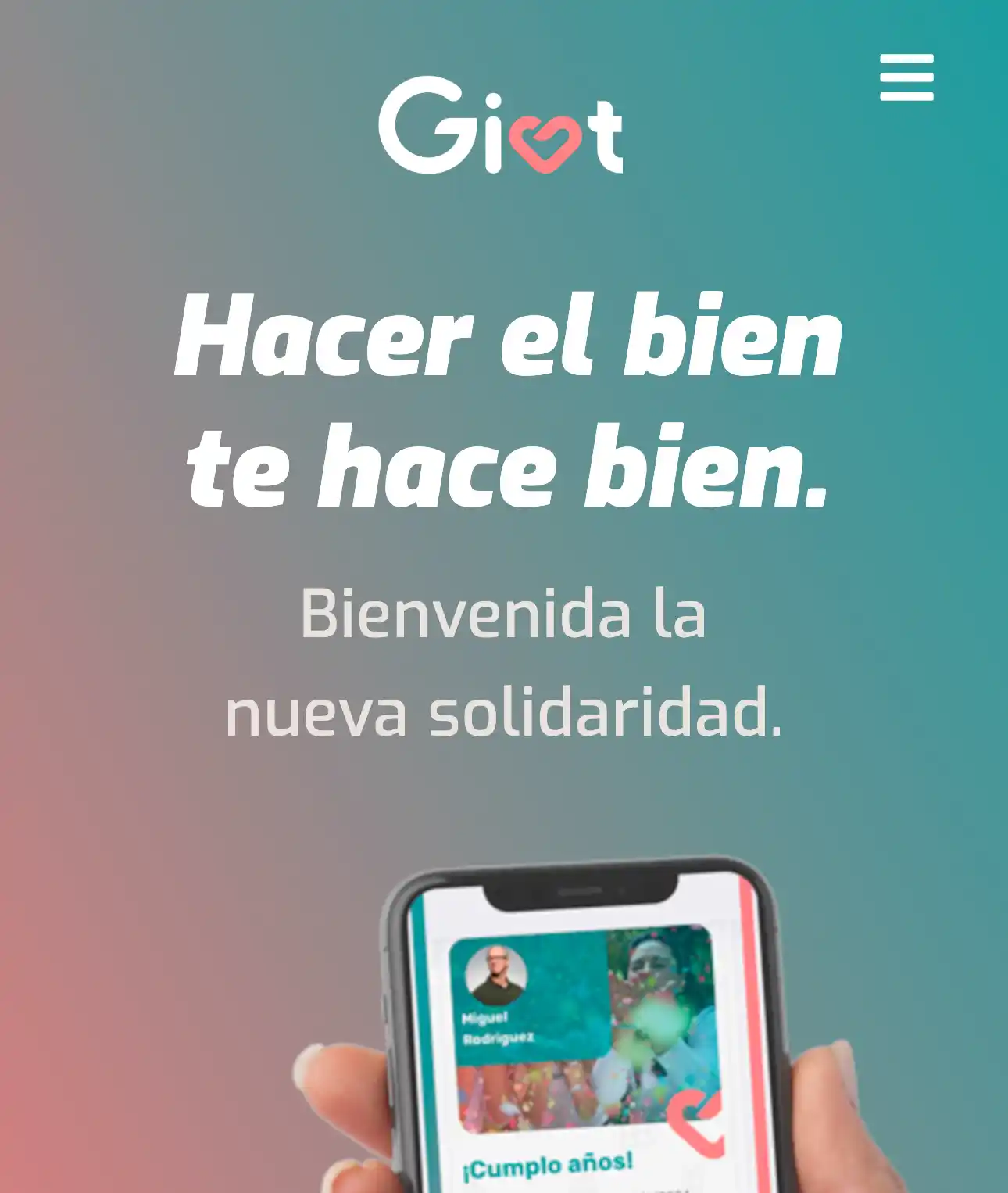 Captura de pantalla de Givt - Plataforma de Donaciones