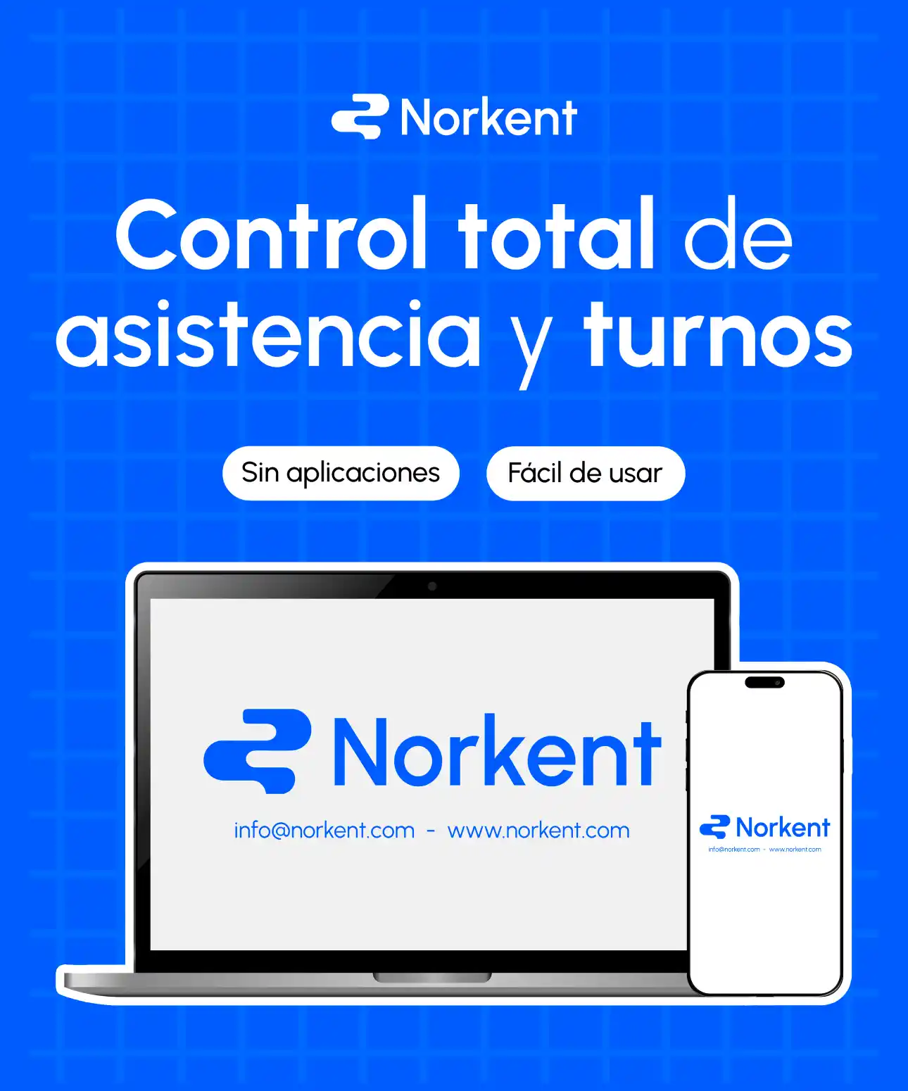 Captura de pantalla de Norkent - Gestión de asistencia y turnos